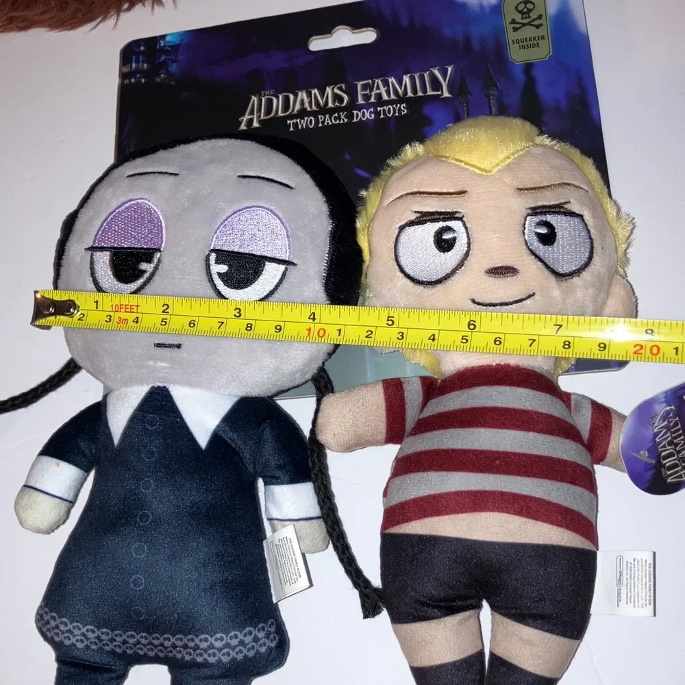 Halloween Dog Toys: Cousin Itt, Wednesday, Pugsley that‎ Squeak and Crinkle